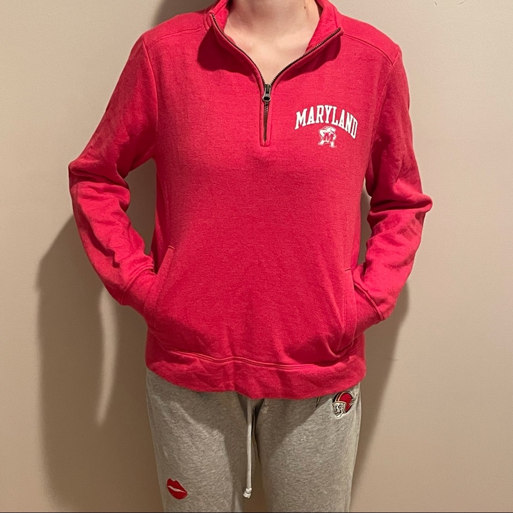Woman’s University of Maryland 1/4 zip sweatshirt